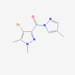 (4-bromo-1,5-dimethyl-1H-pyrazol-3-yl)(4-methyl-1H-pyrazol-1-yl)methanone - 