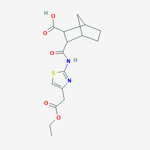 3-{[4-(2-Ethoxy-2-oxoethyl)-1,3-thiazol-2-yl]carbamoyl}bicyclo[2.2.1]heptane-2-carboxylic acid - 