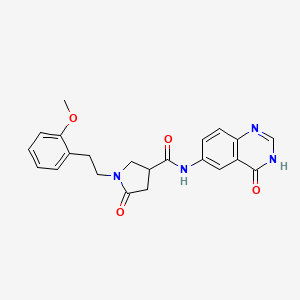 N-(4-hydroxyquinazolin-6-yl)-1-[2-(2-methoxyphenyl)ethyl]-5-oxopyrrolidine-3-carboxamide - 