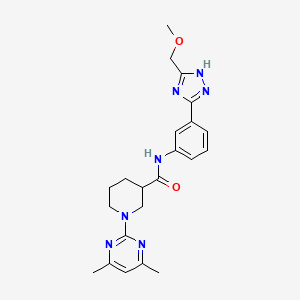 1-(4,6-dimethylpyrimidin-2-yl)-N-{3-[5-(methoxymethyl)-1H-1,2,4-triazol-3-yl]phenyl}piperidine-3-carboxamide - 