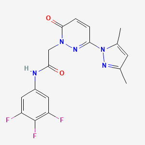 2-[3-(3,5-dimethyl-1H-pyrazol-1-yl)-6-oxopyridazin-1(6H)-yl]-N-(3,4,5-trifluorophenyl)acetamide - 