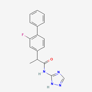 2-(2-fluorobiphenyl-4-yl)-N-(1H-1,2,4-triazol-3-yl)propanamide - 
