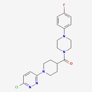(1-(6-Chloropyridazin-3-yl)piperidin-4-yl)(4-(4-fluorophenyl)piperazin-1-yl)methanone - 