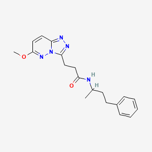 3-(6-methoxy[1,2,4]triazolo[4,3-b]pyridazin-3-yl)-N-(4-phenylbutan-2-yl)propanamide - 