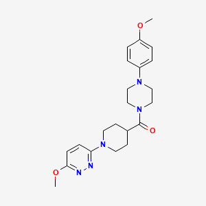(4-(4-Methoxyphenyl)piperazin-1-yl)(1-(6-methoxypyridazin-3-yl)piperidin-4-yl)methanone - 