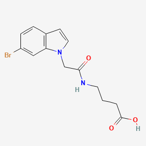 4-{[(6-bromo-1H-indol-1-yl)acetyl]amino}butanoic acid - 