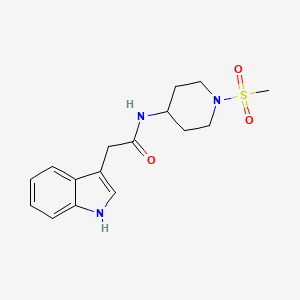2-(1H-indol-3-yl)-N-(1-methanesulfonylpiperidin-4-yl)acetamide - 