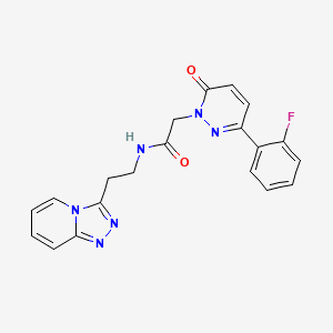 2-[3-(2-fluorophenyl)-6-oxopyridazin-1(6H)-yl]-N-[2-([1,2,4]triazolo[4,3-a]pyridin-3-yl)ethyl]acetamide - 