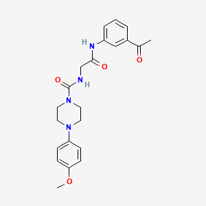N-{2-[(3-acetylphenyl)amino]-2-oxoethyl}-4-(4-methoxyphenyl)piperazine-1-carboxamide - 