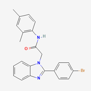 2-[2-(4-bromophenyl)-1H-benzimidazol-1-yl]-N-(2,4-dimethylphenyl)acetamide - 