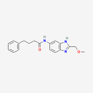 N-[2-(methoxymethyl)-1H-benzimidazol-5-yl]-4-phenylbutanamide - 