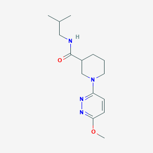 1-(6-methoxypyridazin-3-yl)-N-(2-methylpropyl)piperidine-3-carboxamide - 