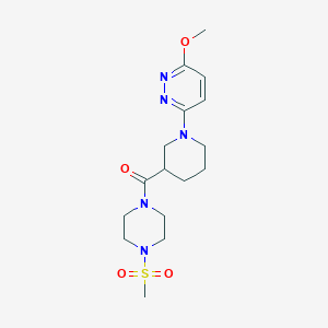 (1-(6-Methoxypyridazin-3-yl)piperidin-3-yl)(4-(methylsulfonyl)piperazin-1-yl)methanone - 