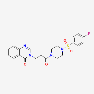 3-(3-{4-[(4-fluorophenyl)sulfonyl]piperazin-1-yl}-3-oxopropyl)quinazolin-4(3H)-one - 