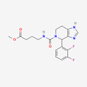 methyl 4-({[4-(2,3-difluorophenyl)-1,4,6,7-tetrahydro-5H-imidazo[4,5-c]pyridin-5-yl]carbonyl}amino)butanoate - 