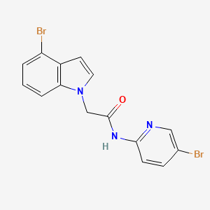 2-(4-bromo-1H-indol-1-yl)-N-(5-bromopyridin-2-yl)acetamide - 
