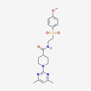 1-(4,6-dimethylpyrimidin-2-yl)-N-{2-[(4-methoxyphenyl)sulfonyl]ethyl}piperidine-4-carboxamide - 