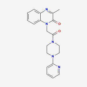 3-methyl-1-(2-oxo-2-(4-(pyridin-2-yl)piperazin-1-yl)ethyl)quinoxalin-2(1H)-one - 