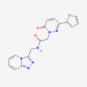 2-[3-(furan-2-yl)-6-oxopyridazin-1(6H)-yl]-N-([1,2,4]triazolo[4,3-a]pyridin-3-ylmethyl)acetamide - 