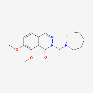2-(azepan-1-ylmethyl)-7,8-dimethoxyphthalazin-1(2H)-one - 