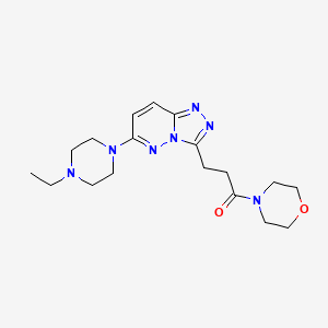 3-[6-(4-Ethylpiperazin-1-yl)[1,2,4]triazolo[4,3-b]pyridazin-3-yl]-1-(morpholin-4-yl)propan-1-one - 