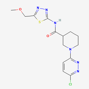 1-(6-chloropyridazin-3-yl)-N-(5-(methoxymethyl)-1,3,4-thiadiazol-2-yl)piperidine-3-carboxamide - 