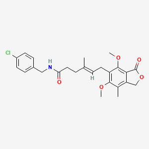 (4E)-N-(4-chlorobenzyl)-6-(4,6-dimethoxy-7-methyl-3-oxo-1,3-dihydro-2-benzofuran-5-yl)-4-methylhex-4-enamide - 