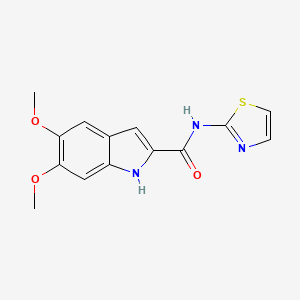 5,6-dimethoxy-N-(1,3-thiazol-2-yl)-1H-indole-2-carboxamide - 