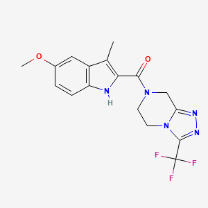 (5-methoxy-3-methyl-1H-indol-2-yl)[3-(trifluoromethyl)-5,6-dihydro[1,2,4]triazolo[4,3-a]pyrazin-7(8H)-yl]methanone - 