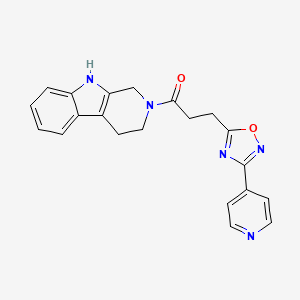 3-[3-(pyridin-4-yl)-1,2,4-oxadiazol-5-yl]-1-(1,3,4,9-tetrahydro-2H-beta-carbolin-2-yl)propan-1-one - 