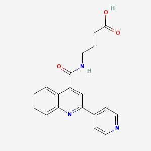 4-({[2-(Pyridin-4-yl)quinolin-4-yl]carbonyl}amino)butanoic acid - 