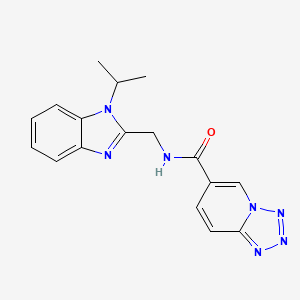N-{[1-(propan-2-yl)-1H-benzimidazol-2-yl]methyl}tetrazolo[1,5-a]pyridine-6-carboxamide - 