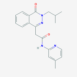 2-[3-(2-methylpropyl)-4-oxo-3,4-dihydrophthalazin-1-yl]-N-(4-methylpyridin-2-yl)acetamide - 