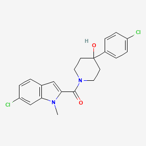 (6-chloro-1-methyl-1H-indol-2-yl)[4-(4-chlorophenyl)-4-hydroxypiperidin-1-yl]methanone - 