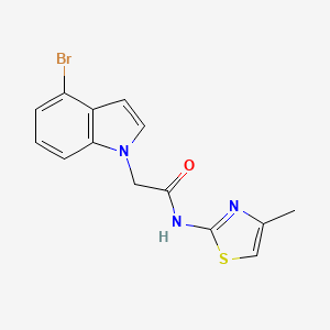 2-(4-bromo-1H-indol-1-yl)-N-[(2Z)-4-methyl-1,3-thiazol-2(3H)-ylidene]acetamide - 
