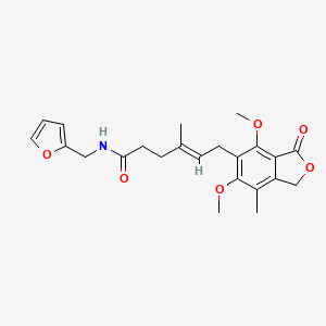 (4E)-6-(4,6-dimethoxy-7-methyl-3-oxo-1,3-dihydro-2-benzofuran-5-yl)-N-(furan-2-ylmethyl)-4-methylhex-4-enamide - 