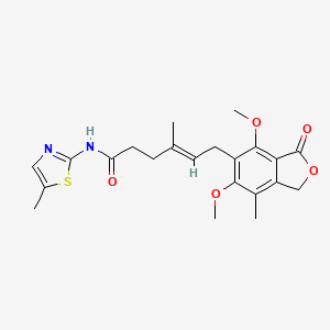 (4E)-6-(4,6-dimethoxy-7-methyl-3-oxo-1,3-dihydro-2-benzofuran-5-yl)-4-methyl-N-(5-methyl-1,3-thiazol-2-yl)hex-4-enamide - 