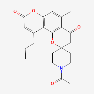 1-acetyl-5'-methyl-10'-propyl-8'H-spiro[piperidine-4,2'-pyrano[2,3-f]chromene]-4',8'(3'H)-dione - 