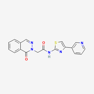 2-(1-oxophthalazin-2(1H)-yl)-N-[(2Z)-4-(pyridin-3-yl)-1,3-thiazol-2(3H)-ylidene]acetamide - 