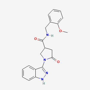 1-(1H-indazol-3-yl)-N-(2-methoxybenzyl)-5-oxo-3-pyrrolidinecarboxamide - 