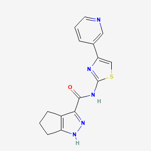 N-(4-(pyridin-3-yl)thiazol-2-yl)-1,4,5,6-tetrahydrocyclopenta[c]pyrazole-3-carboxamide - 