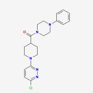 (1-(6-Chloropyridazin-3-yl)piperidin-4-yl)(4-phenylpiperazin-1-yl)methanone - 