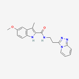 5-methoxy-3-methyl-N-[2-([1,2,4]triazolo[4,3-a]pyridin-3-yl)ethyl]-1H-indole-2-carboxamide - 