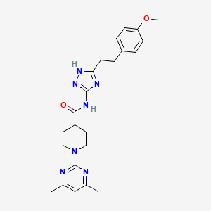 1-(4,6-dimethylpyrimidin-2-yl)-N-{3-[2-(4-methoxyphenyl)ethyl]-1H-1,2,4-triazol-5-yl}piperidine-4-carboxamide - 