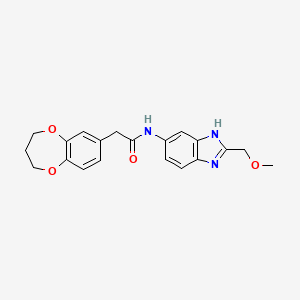 2-(3,4-dihydro-2H-1,5-benzodioxepin-7-yl)-N-[2-(methoxymethyl)-1H-benzimidazol-5-yl]acetamide - 