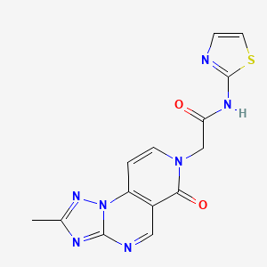 2-(2-methyl-6-oxopyrido[3,4-e][1,2,4]triazolo[1,5-a]pyrimidin-7(6H)-yl)-N-(thiazol-2-yl)acetamide - 
