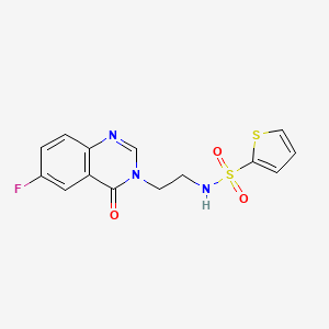 N-[2-(6-fluoro-4-oxoquinazolin-3(4H)-yl)ethyl]thiophene-2-sulfonamide - 