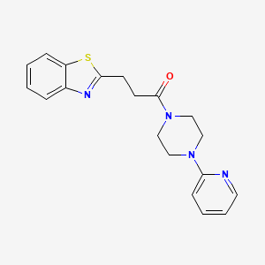 3-(1,3-Benzothiazol-2-yl)-1-[4-(pyridin-2-yl)piperazin-1-yl]propan-1-one - 