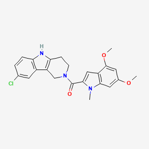 (8-chloro-1,3,4,5-tetrahydro-2H-pyrido[4,3-b]indol-2-yl)(4,6-dimethoxy-1-methyl-1H-indol-2-yl)methanone - 