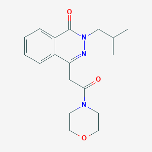 2-(2-methylpropyl)-4-[2-(morpholin-4-yl)-2-oxoethyl]phthalazin-1(2H)-one - 